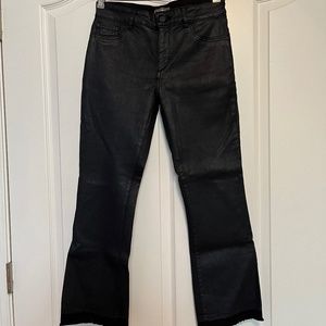 DL 1961 “Lara” Black Coated Boot Cut Jean